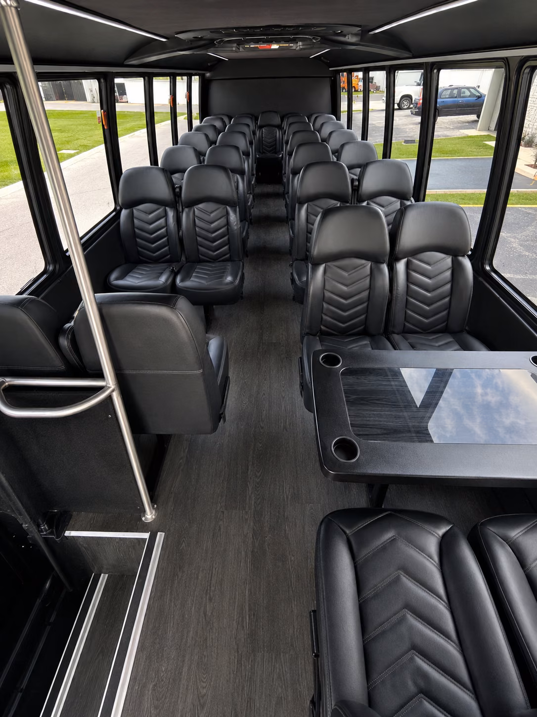 castle rock 18 passenger minibus inside