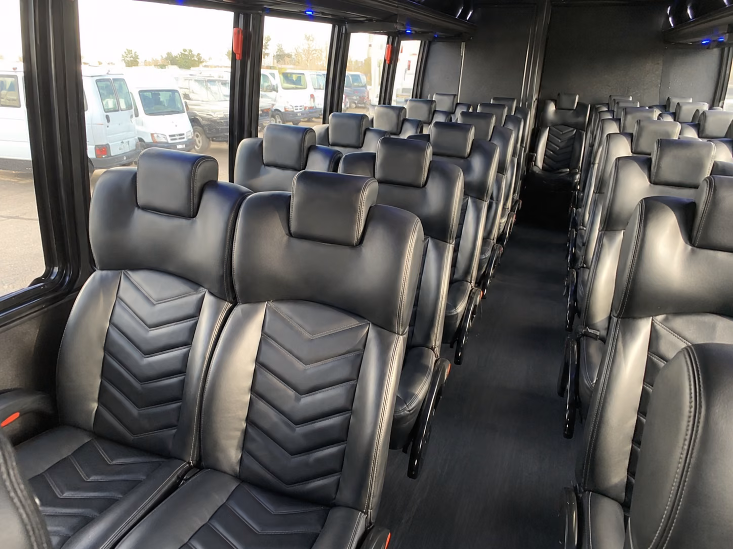 castle rock 18 passenger minibus interior