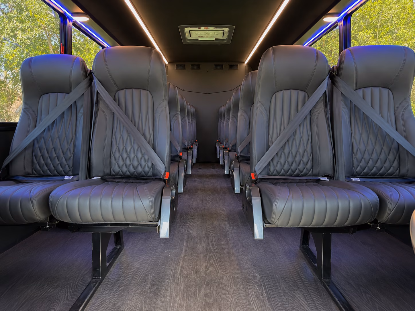 castle rock 20 passenger minibus inside