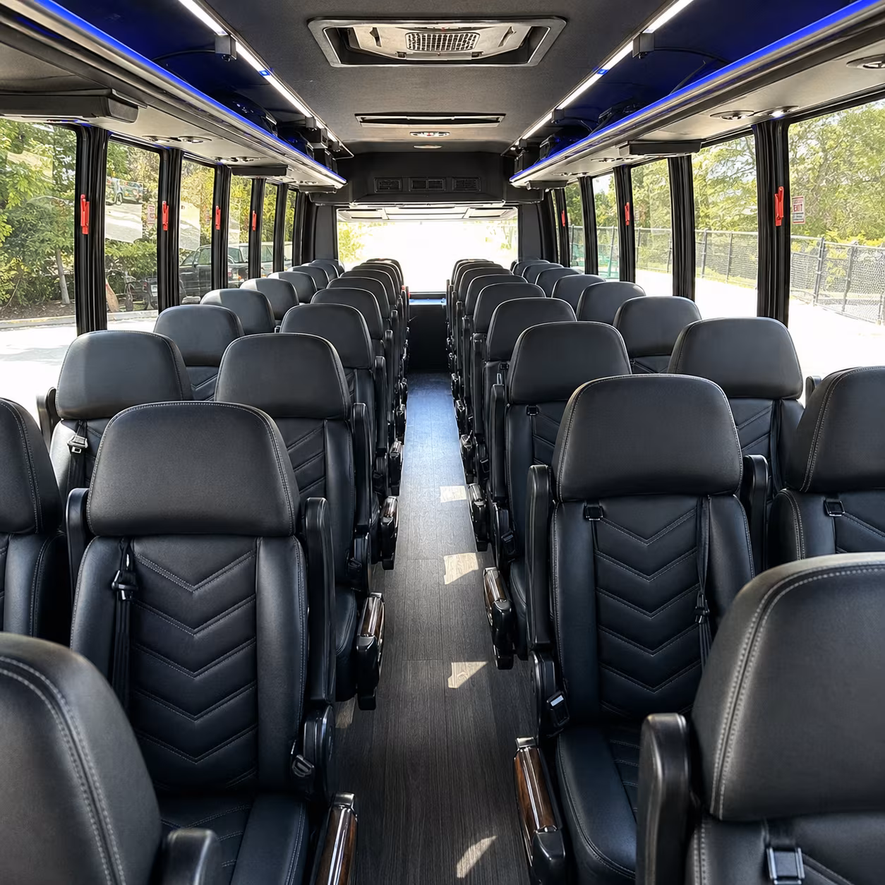 castle rock 28 passenger minibus inside