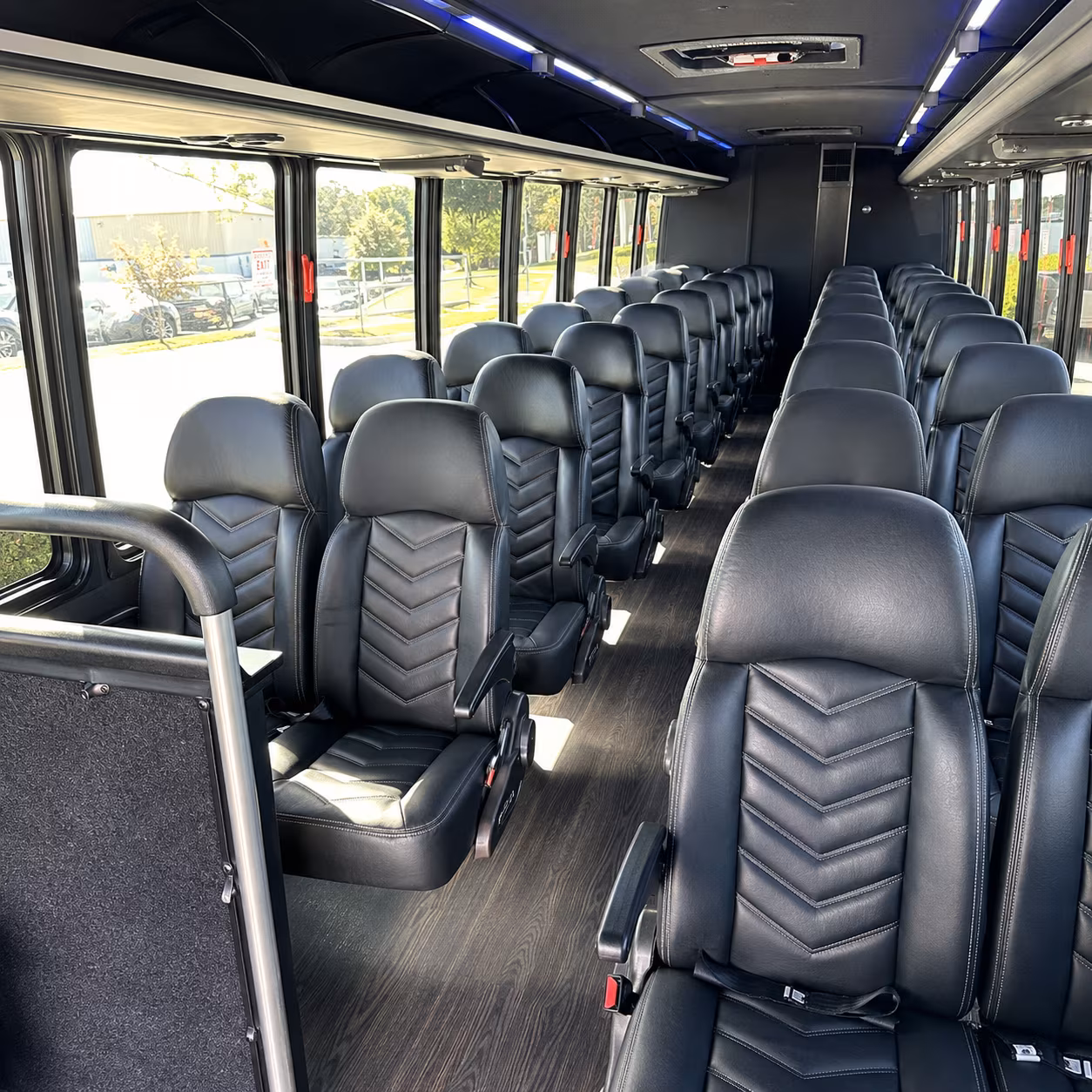 castle rock 30 passenger minibus interior