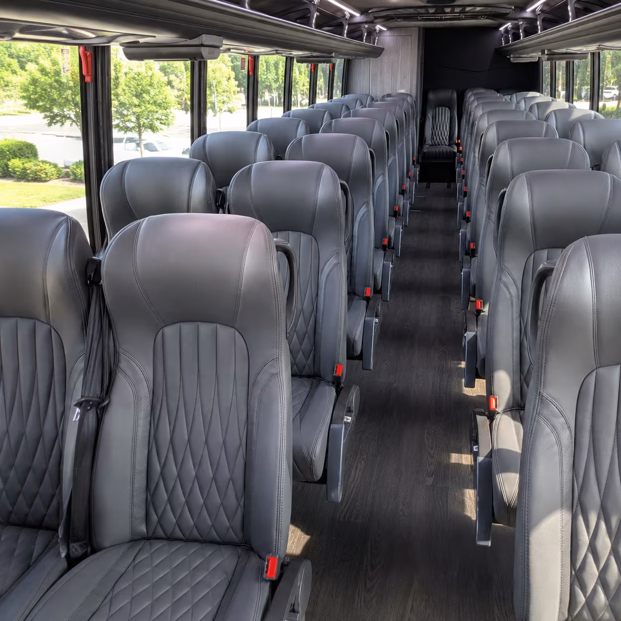 castle rock 35 passenger minibus interior