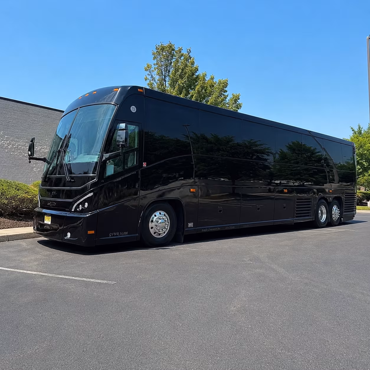 castle rock 56 passenger charter bus