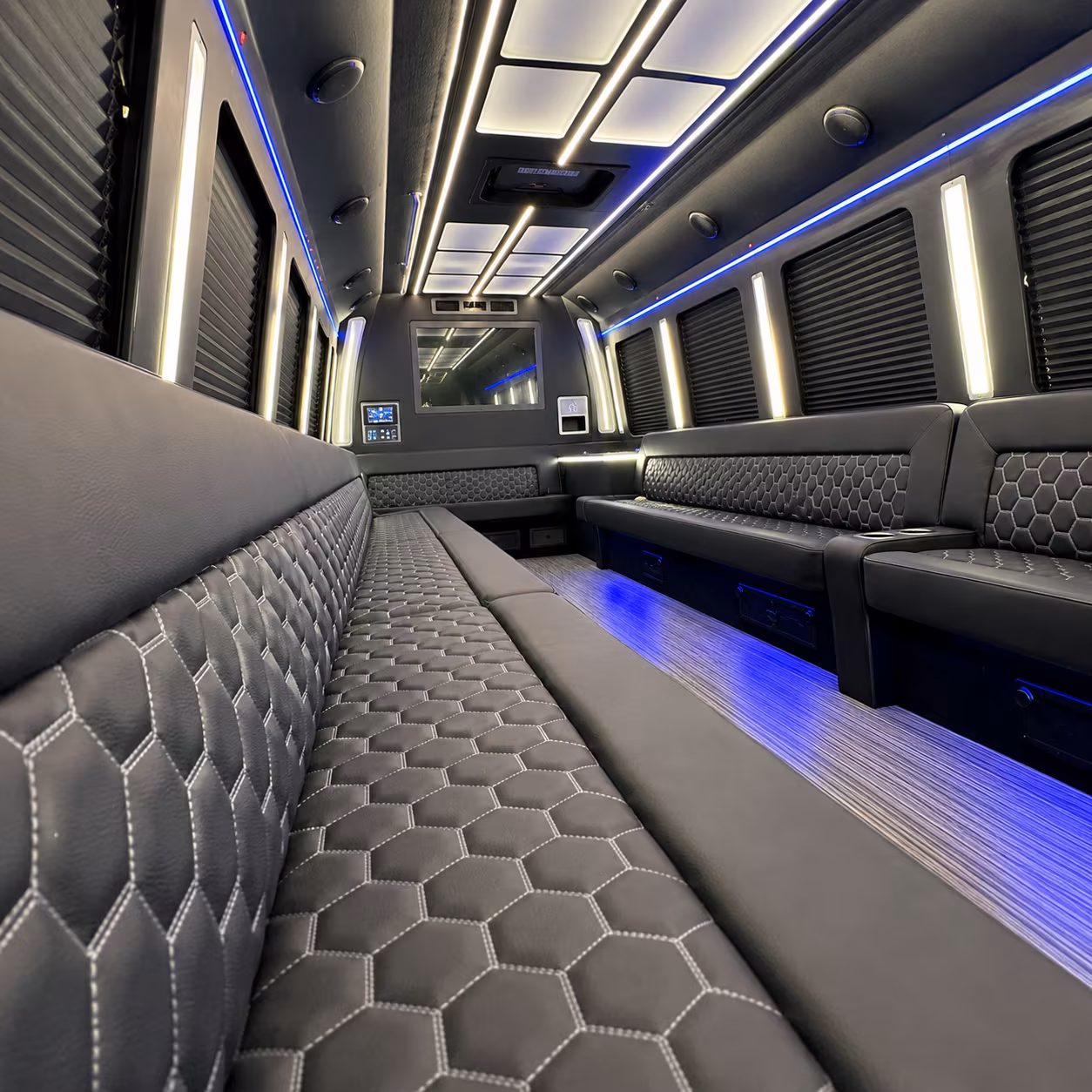 castle rock party bus inside