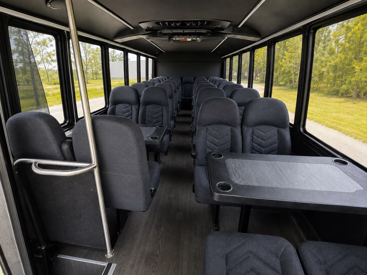 shuttle buses for castle rock wedding guests between hotels and venues