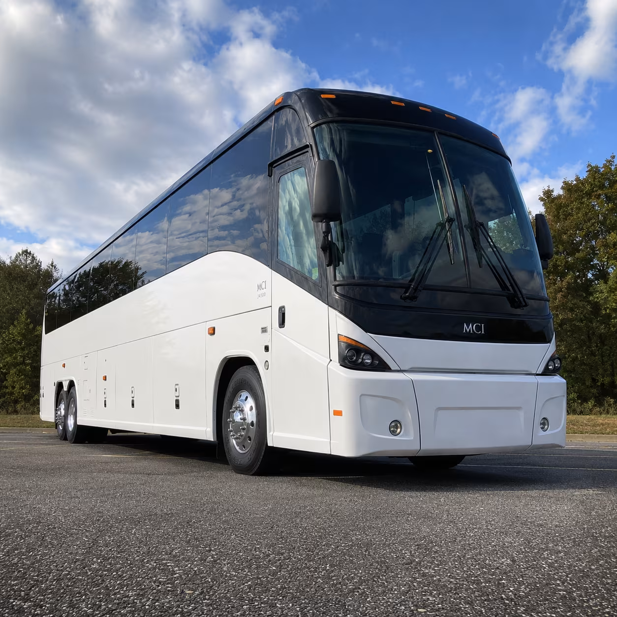 ski trip resort group shuttles through den